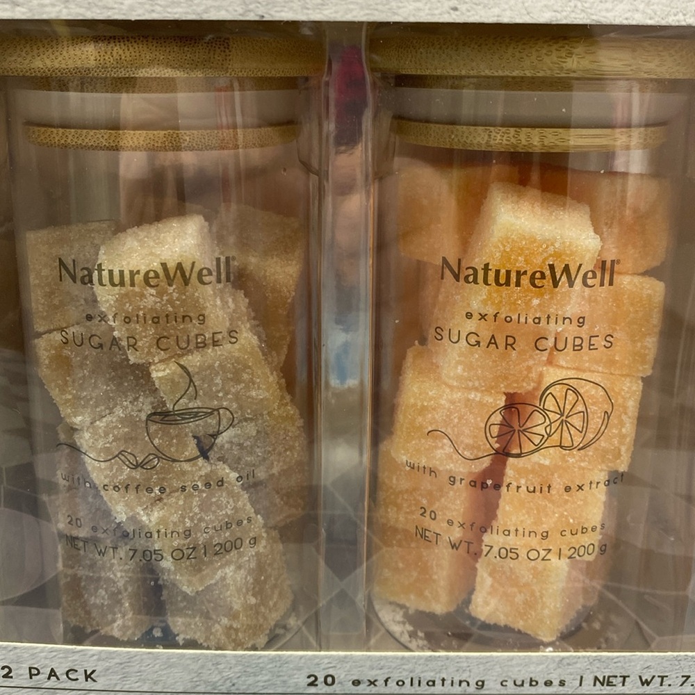 NatureWell exfoliating sugar cubes